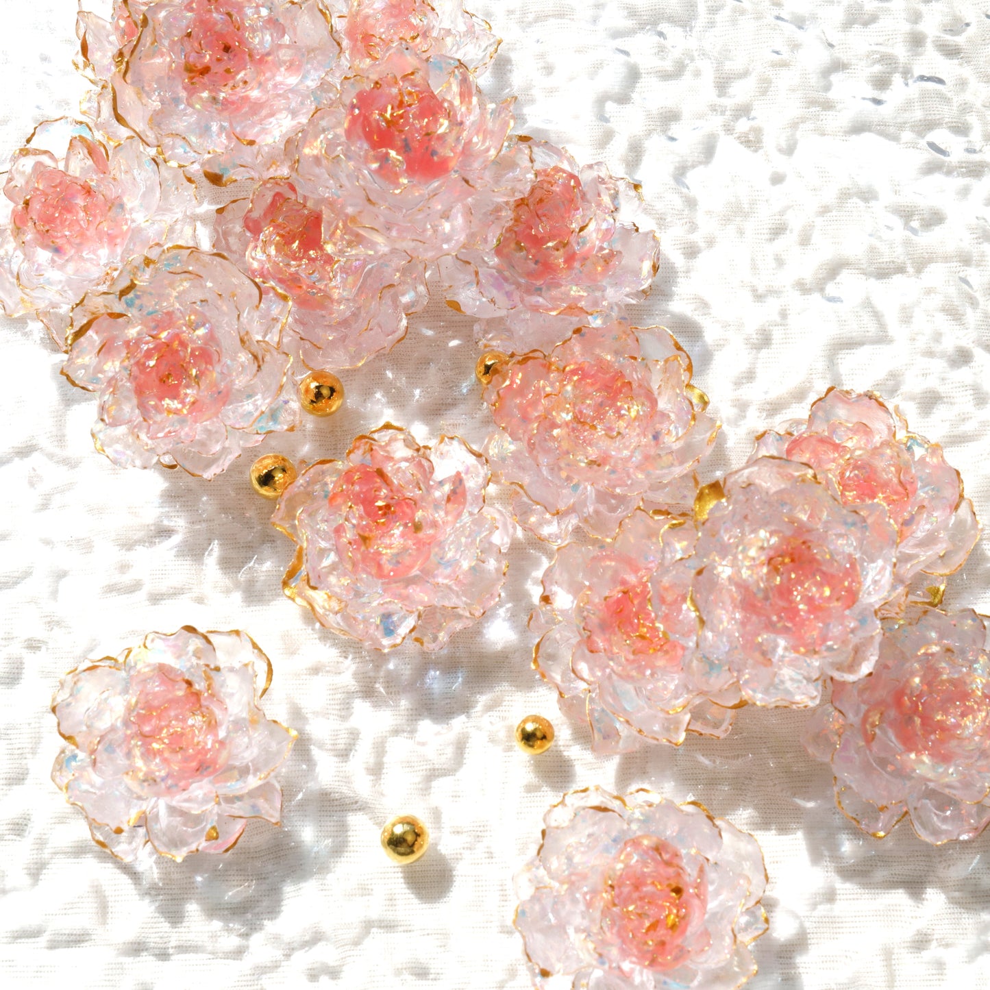 Crystal Ice Lotus - Snow Lotus - Kosbling Rose - Total 6 Styles