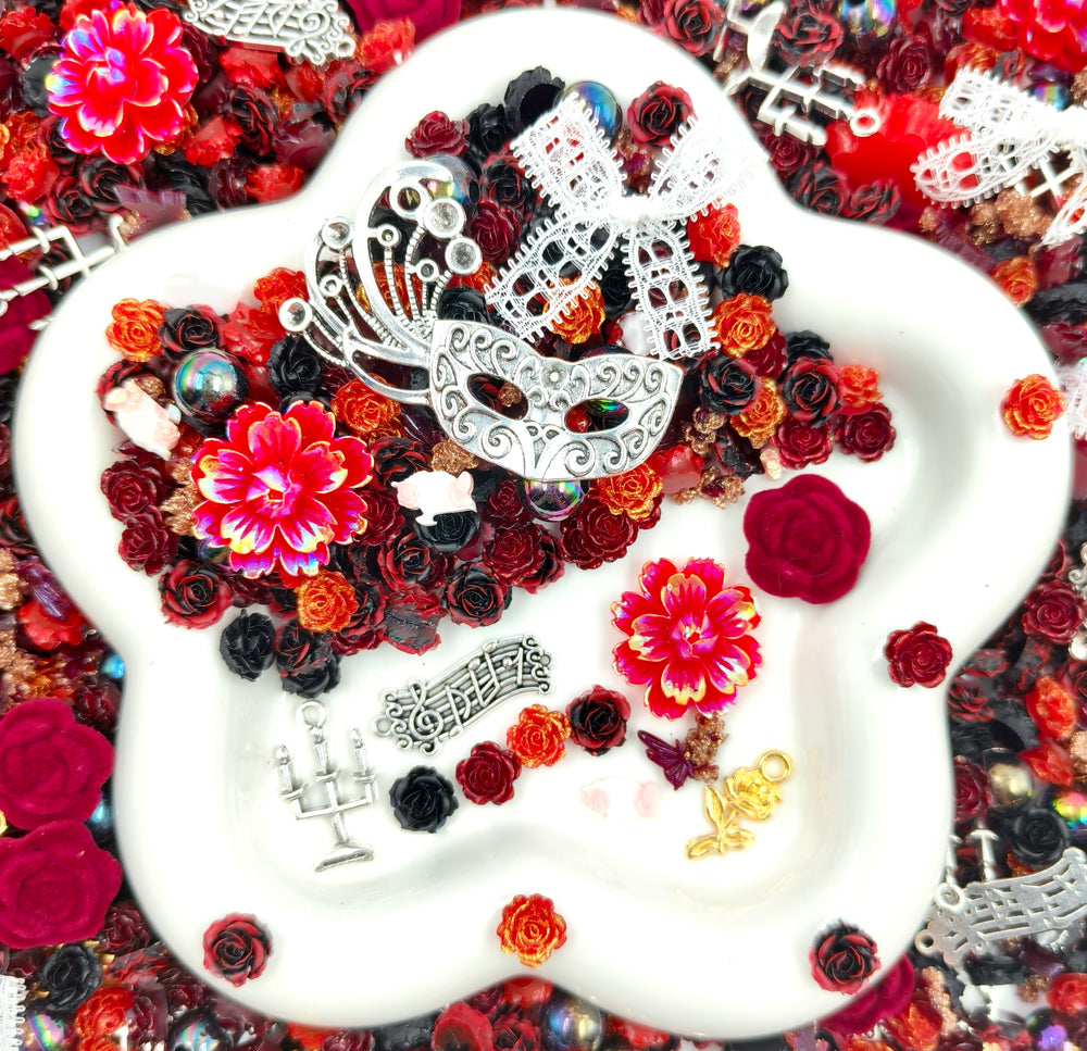 Candlelight Masquerade  - Nail Charm + Metal Mix (Miki) - NailC