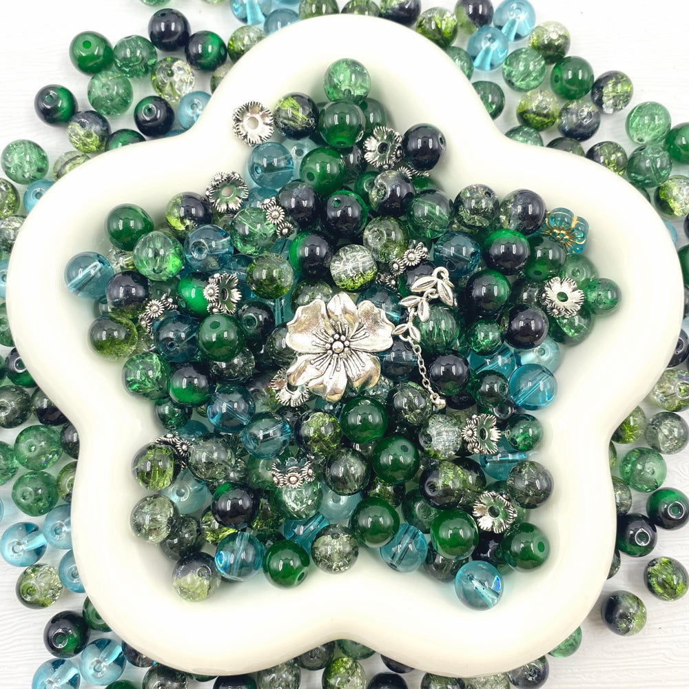 Green Envy Beads Mix for Bracelet-BD