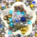 16mm Car Hanger/Ornament Making Beads Mix – 16mm Beads with Hooks, Acrylic/Resin/Glass Beads