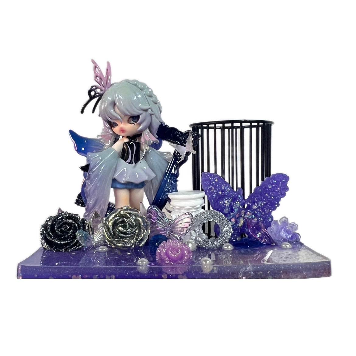 【20% OFF LIVE OFFER】Handmade Resin Stand with Doll Brush Holder & Phone Stand Feature Blind Bag 2