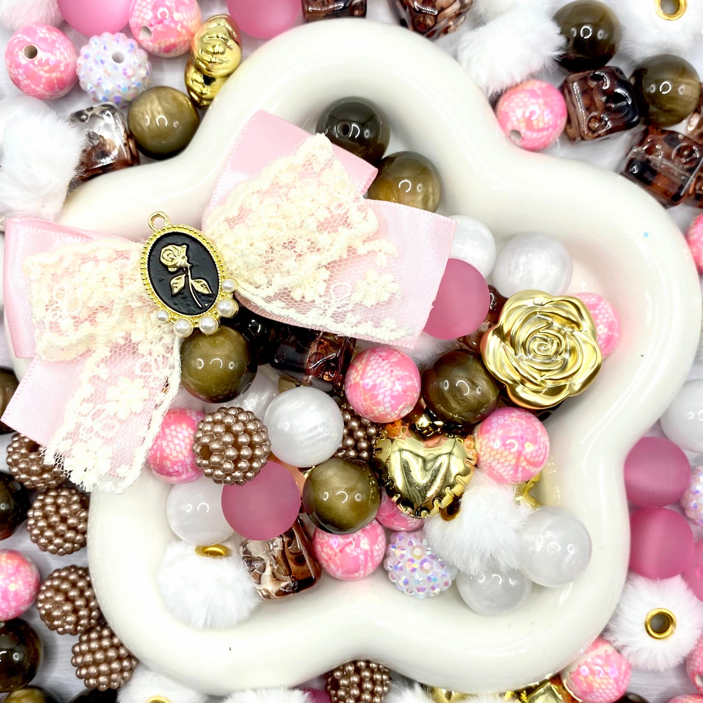 16mm Keychain/Pen Making DIY Beads Mix – 16/20mm Silicone, Resin & Acrylic Beads