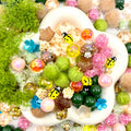 16mm Car Hanger/Ornament Making Beads Mix – 16mm Beads with Hooks, Acrylic/Resin/Glass Beads