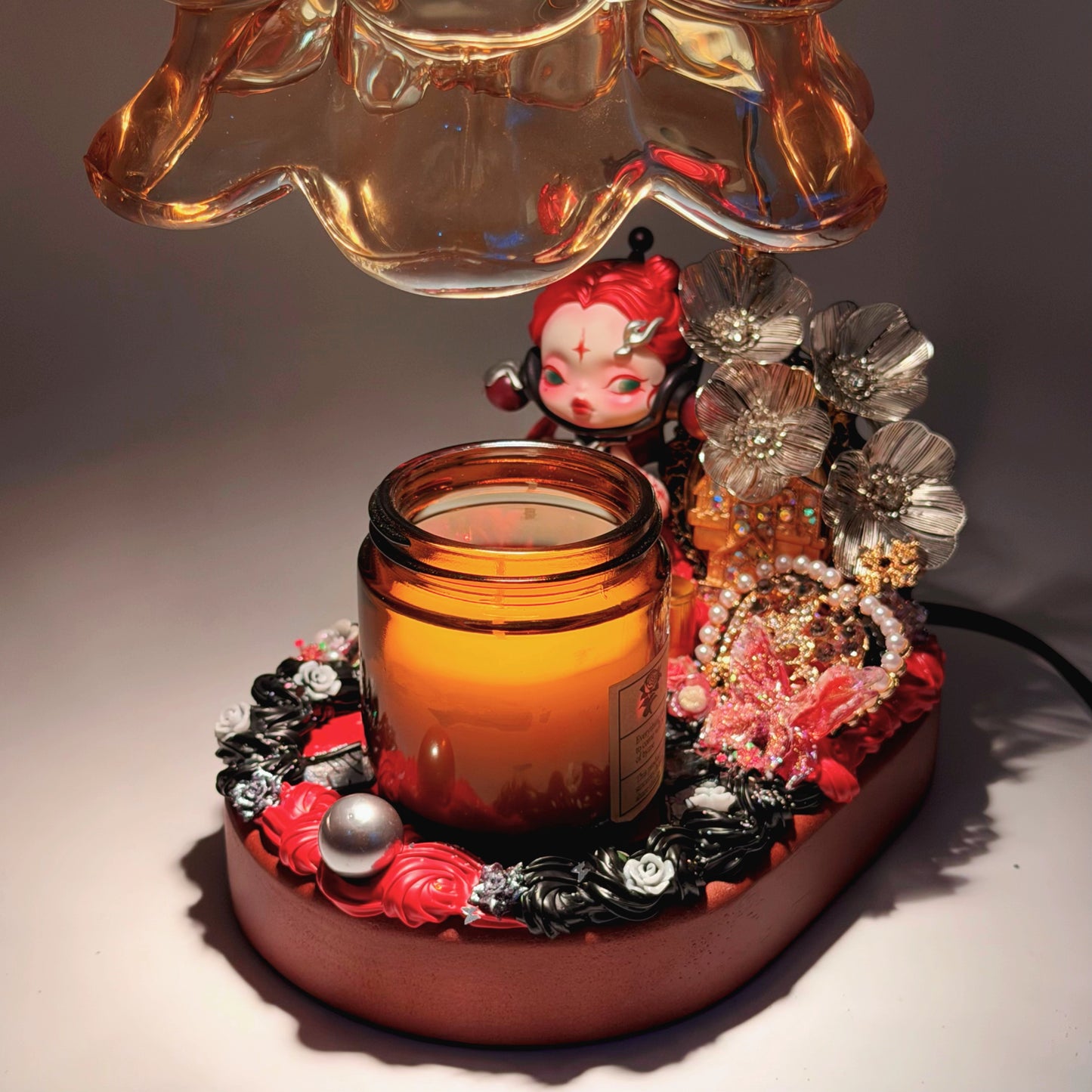 Lily of the Valley Aroma Lamp with Cream Glue Doll DIY - Kosbling Blind Bag