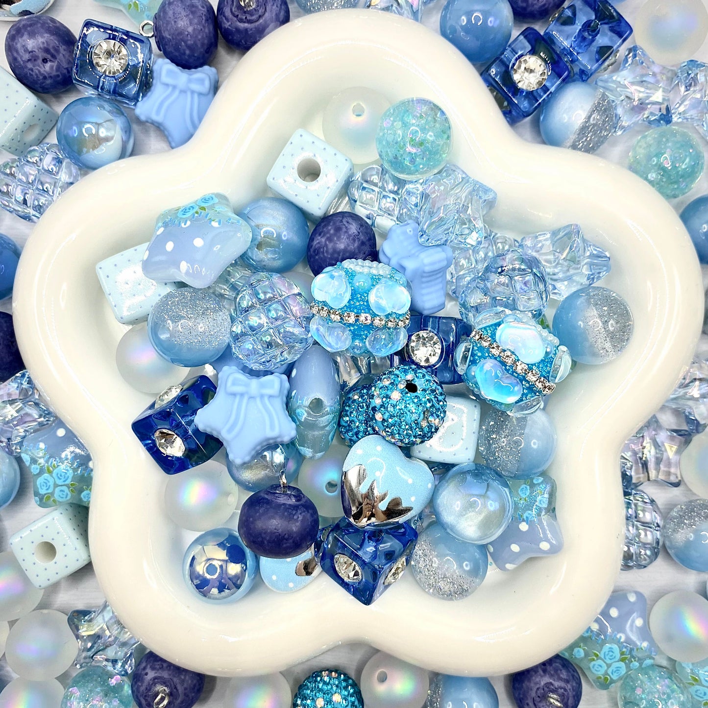 16mm Keychain/Pen Making DIY Beads Mix – 16/20mm Silicone, Resin & Acrylic Beads