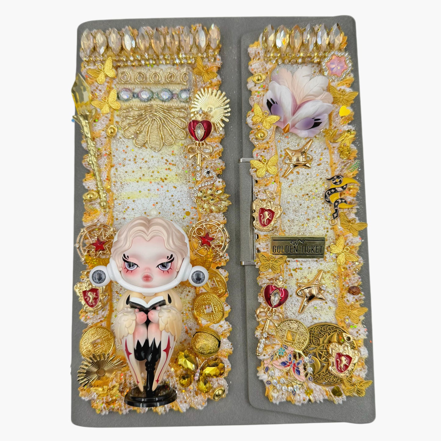 【20% OFF LIVE ONLY】Handmade Luxury Notebook with Cream Glue Doll DIY - Kosbling Handmade Blind Bag