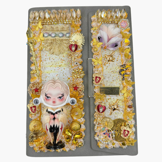 【20% OFF LIVE ONLY】Handmade Luxury Notebook with Cream Glue Doll DIY - Kosbling Handmade Blind Bag