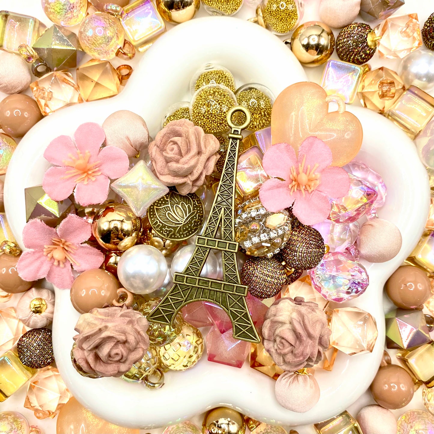 16mm Car Hanger/Ornament Making Beads Mix – 16mm Beads with Hooks, Acrylic/Resin/Glass Beads