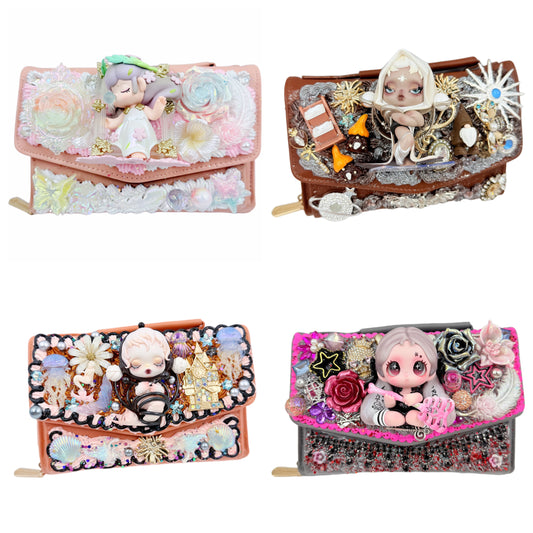 【25% OFF LIVE ONLY】New Phone Wallet Bag with Cream Glue, Doll DIY - Kosbling Handmade Blind Bag