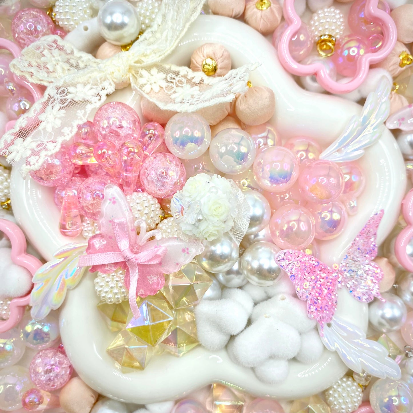 16mm Car Hanger/Ornament Making Beads Mix – 16mm Beads with Hooks, Acrylic/Resin/Glass Beads
