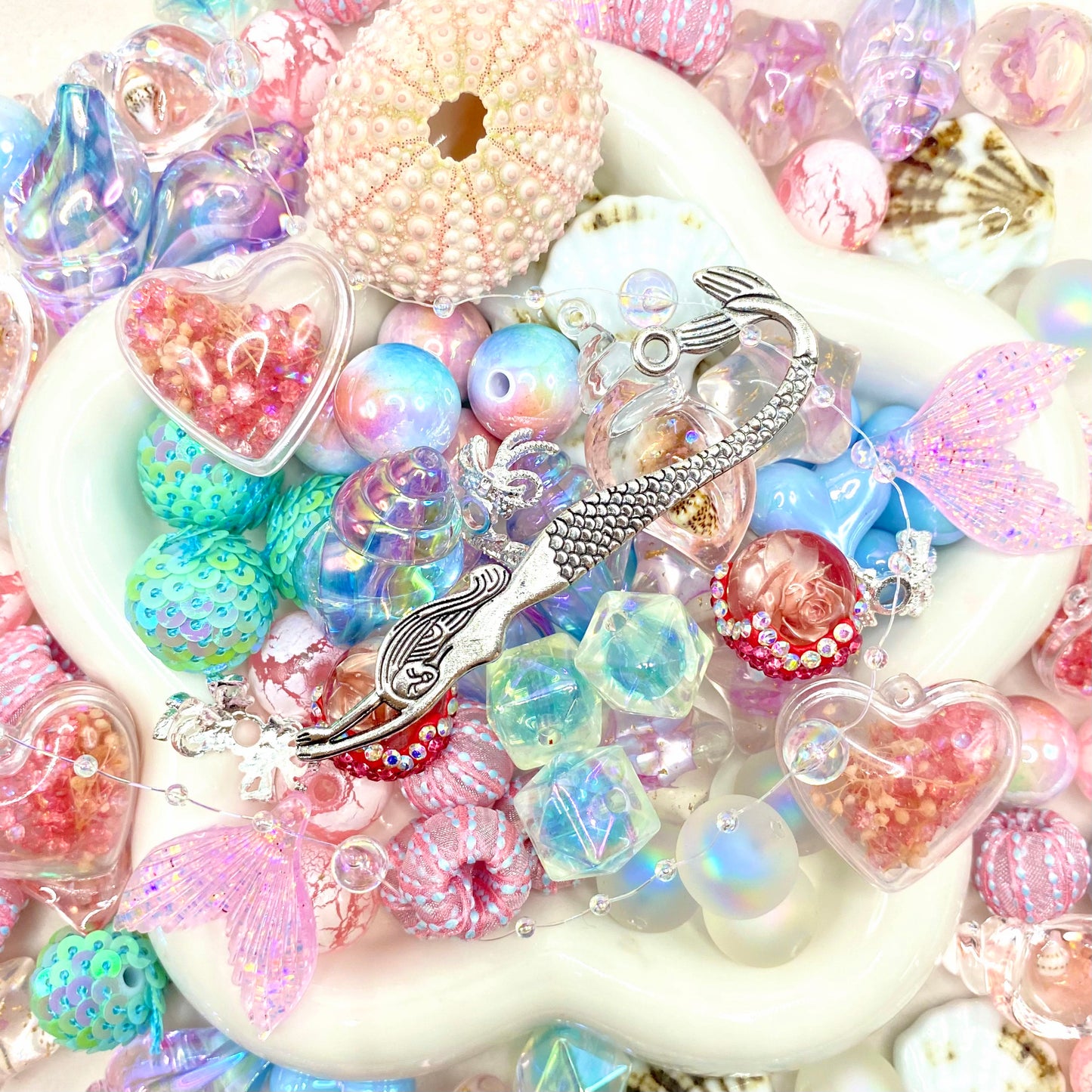 16mm Keychain/Pen Making DIY Beads Mix – 16/20mm Silicone, Resin & Acrylic Beads