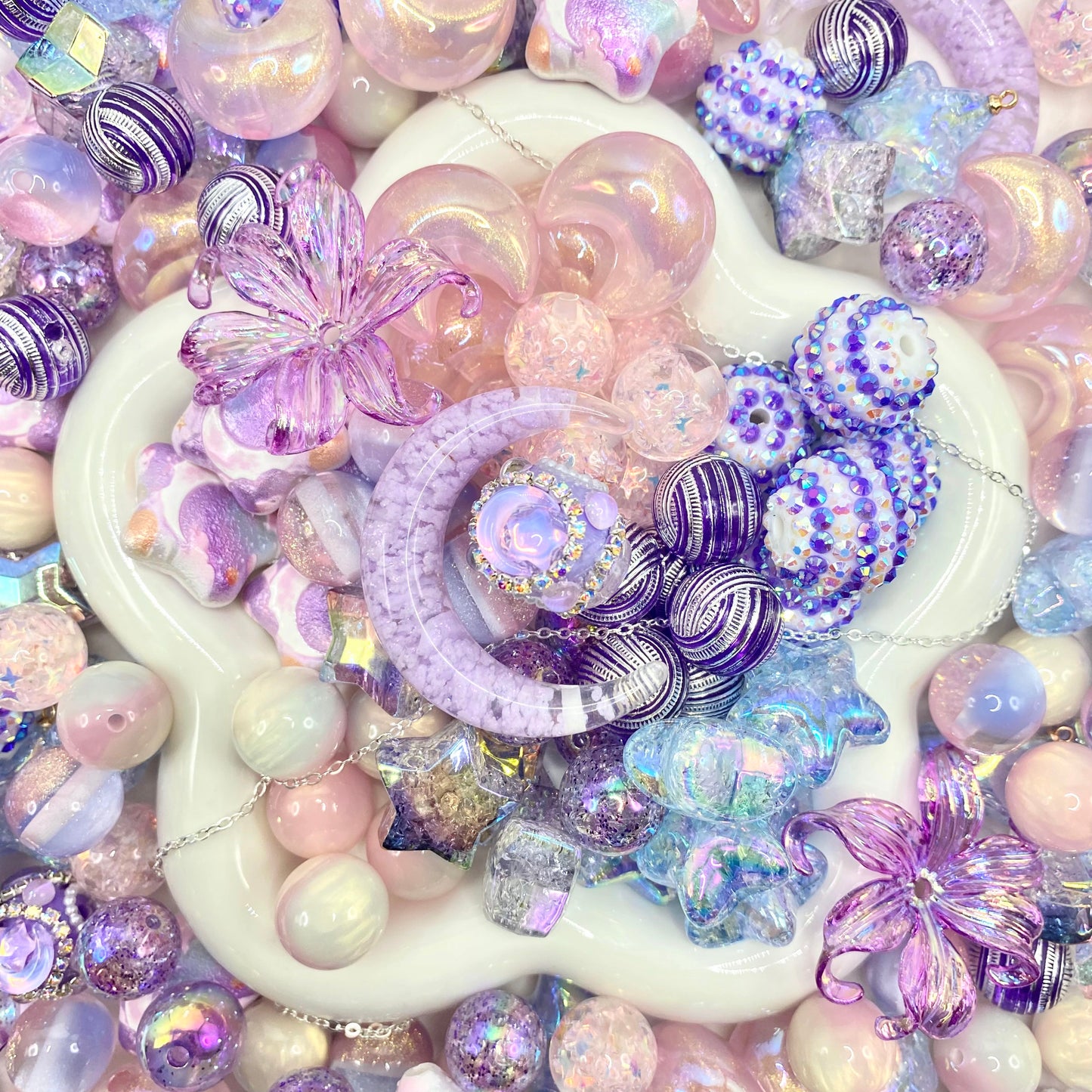 16mm Keychain/Pen Making DIY Beads Mix – 16/20mm Silicone, Resin & Acrylic Beads