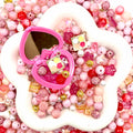 Jewelry Making Beads Mix for DIY Jewelry & Crafts – 8/10/12mm Glass, Resin & Metal Beads