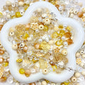 Jewelry Making Beads Mix for DIY Jewelry & Crafts – 8/10/12mm Glass, Resin & Metal Beads