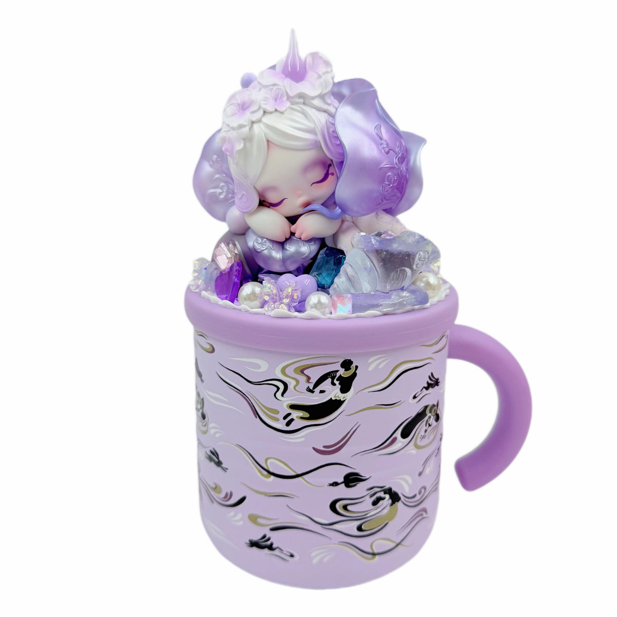 【20% OFF ONLY】TonTon Cup 450ml Stainless Steel Inner Liner Handmade with Cream Glue, Doll DIY – Kosbling Handmade Blind Bag