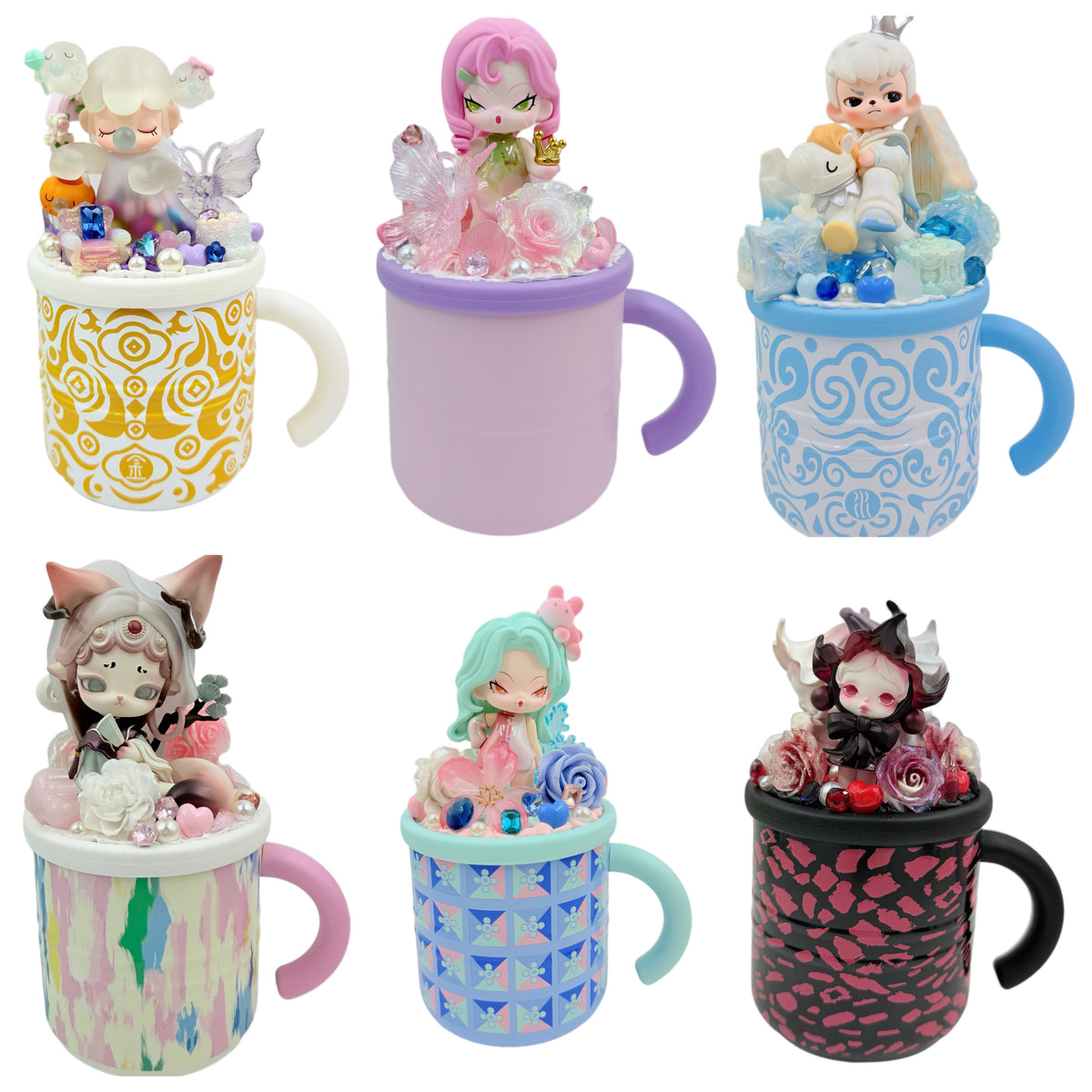 【20% OFF ONLY】TonTon Cup 450ml Stainless Steel Inner Liner Handmade with Cream Glue, Doll DIY – Kosbling Handmade Blind Bag
