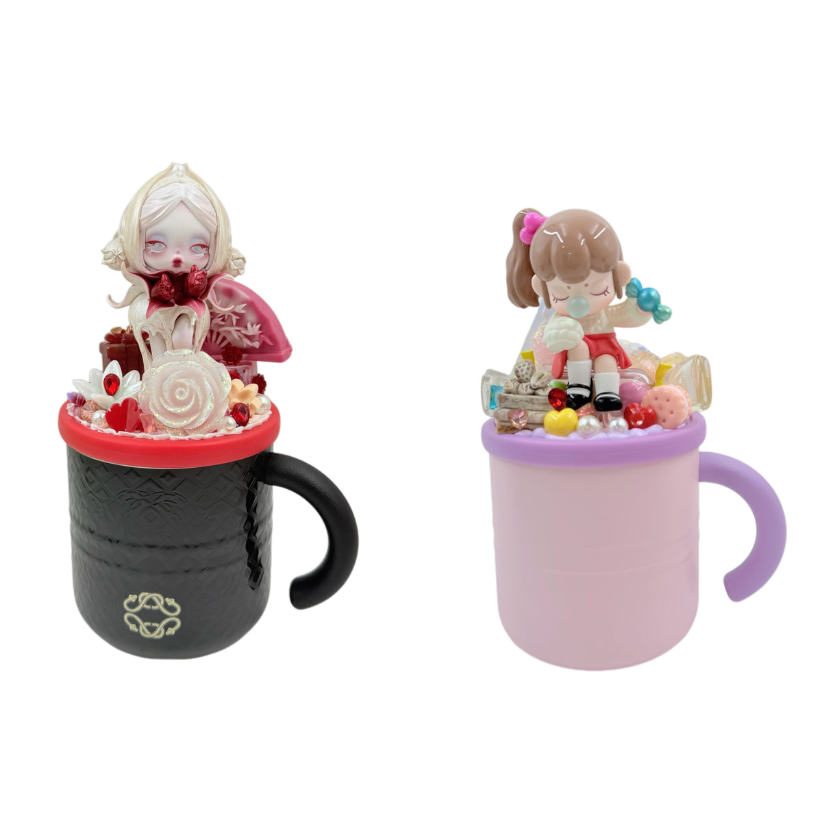 【20% OFF ONLY】TonTon Cup 450ml Stainless Steel Inner Liner Handmade with Cream Glue, Doll DIY – Kosbling Handmade Blind Bag