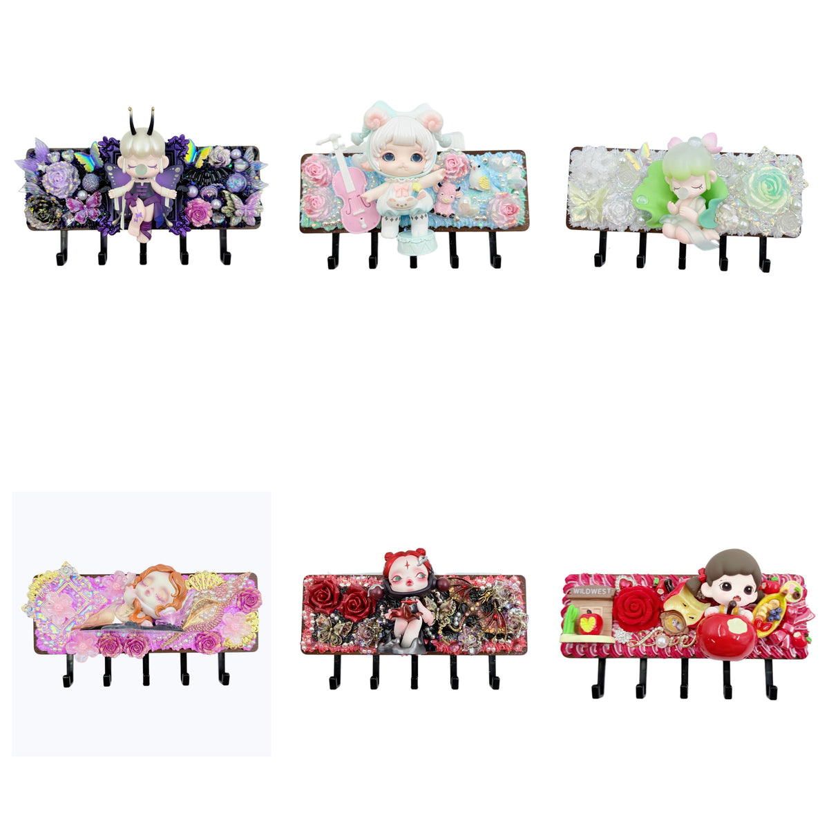 [20% OFF ONLY]Handmade Wall Hook With Cream Glue, Doll DIY – Kosbling Handmade Blind Bag