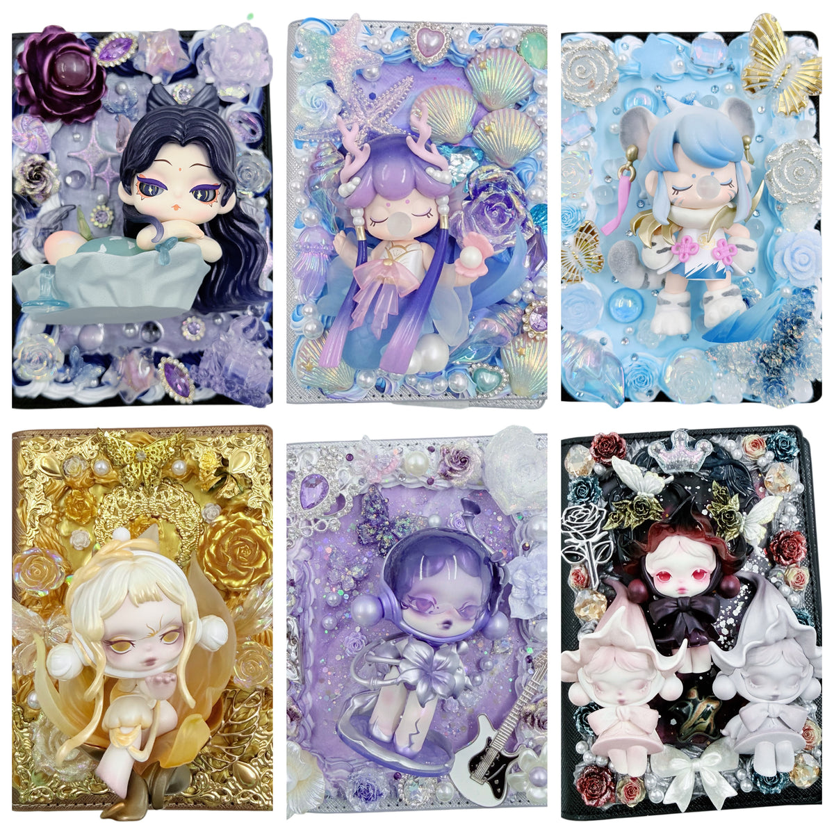 【20% OFF ONLY】Handmade Passport book with Diamond Plush Doll -Kosbling Blind Bag