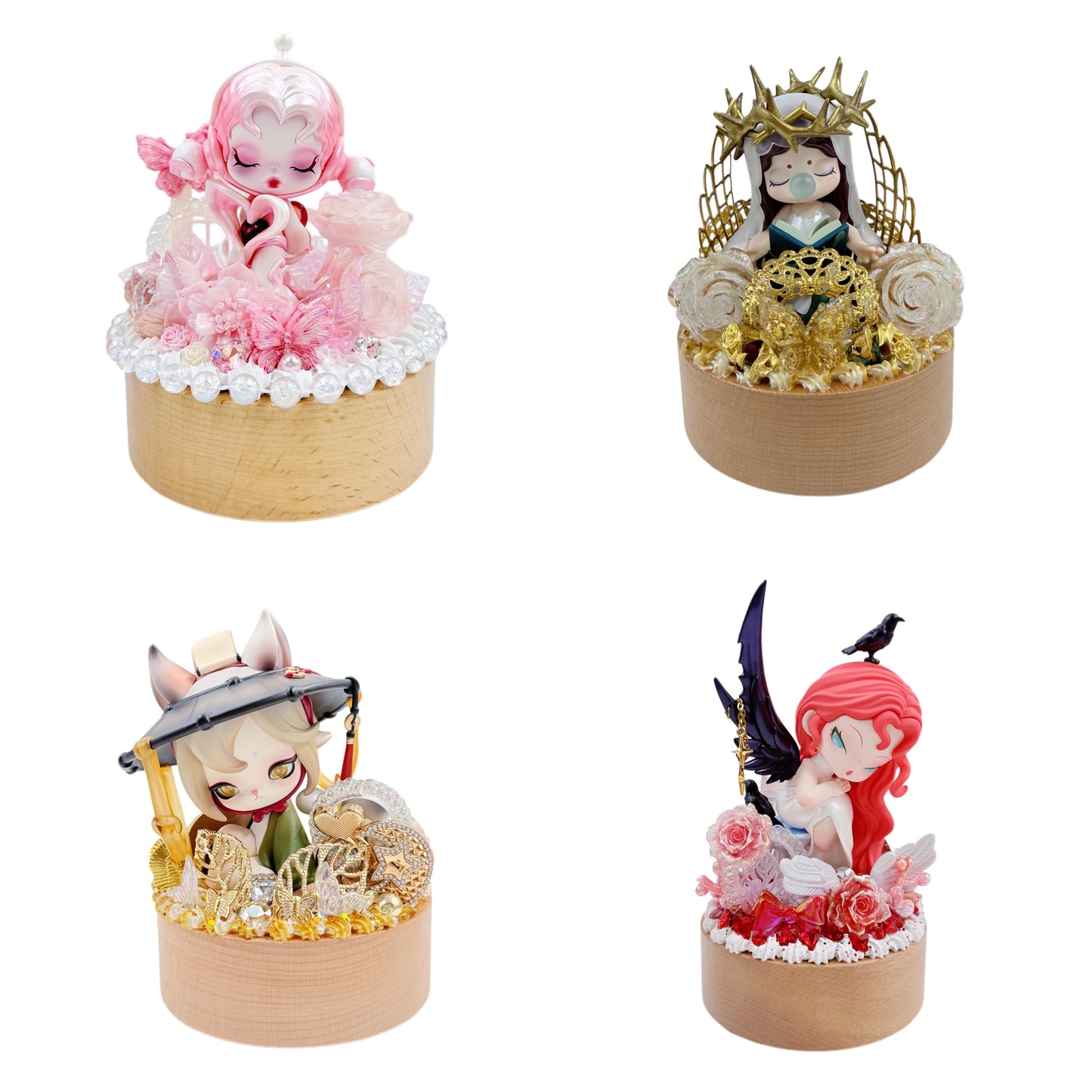 【20% OFF ONLY】Handmade music box with with Cream Glue, Doll DIY-Kosblirig Handmade Blind Bag
