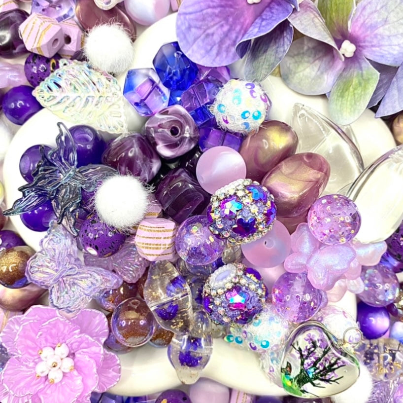 16mm Keychain/Pen Making DIY Beads Mix – 16/20mm Silicone, Resin & Acrylic Beads