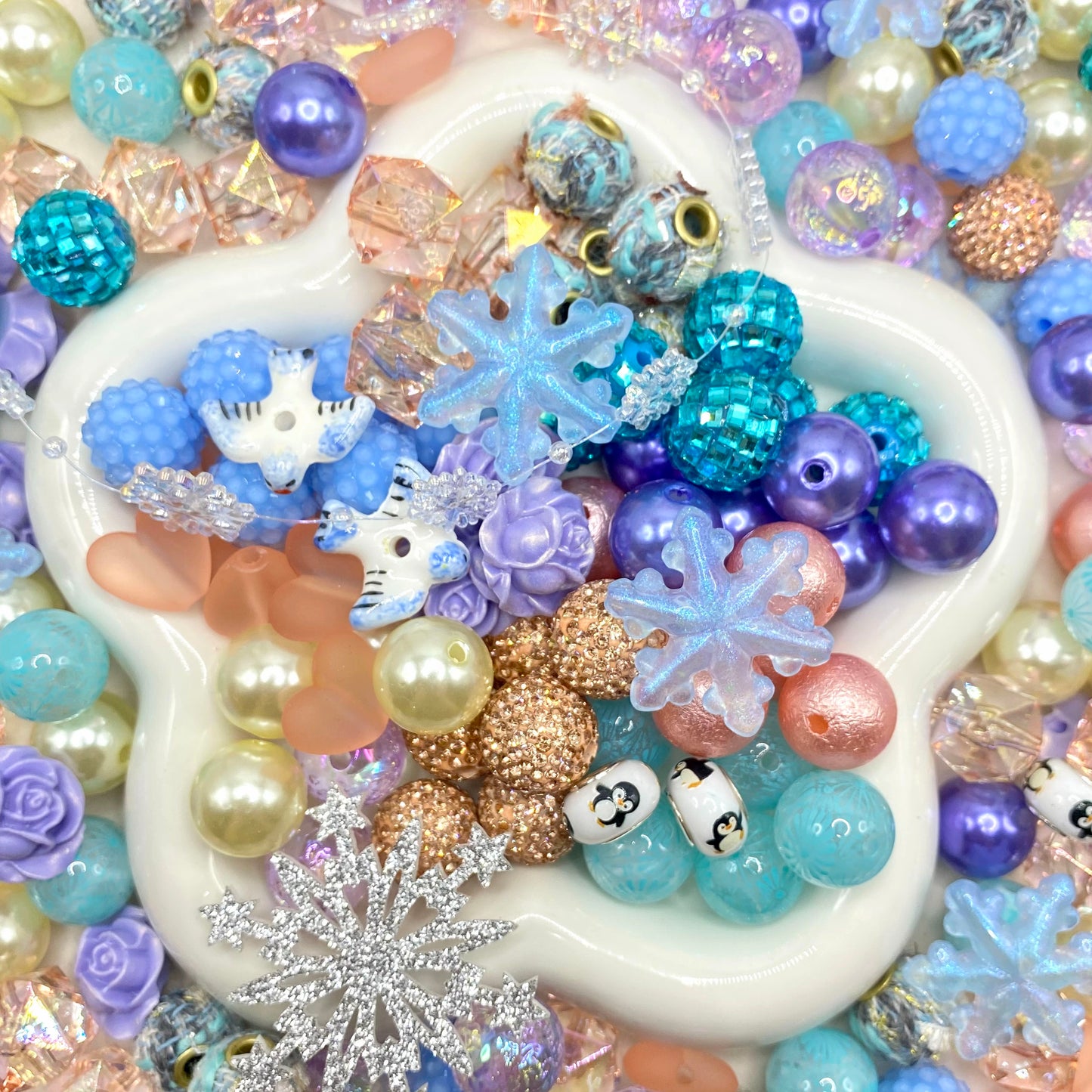 16mm Keychain/Pen Making DIY Beads Mix – 16/20mm Silicone, Resin & Acrylic Beads