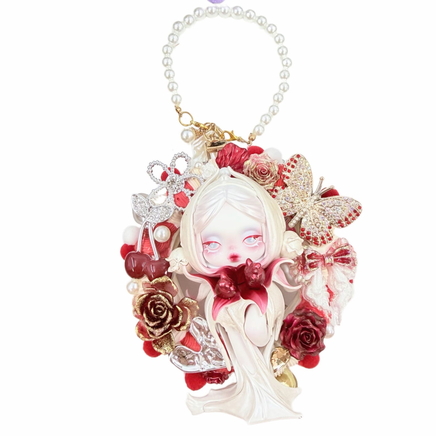 【20% OFF ONLY】Handmade Rattan Ring Car Mirror Pendant With Cream Glue, Doll DIY – Kosbling Handmade Blind Bag