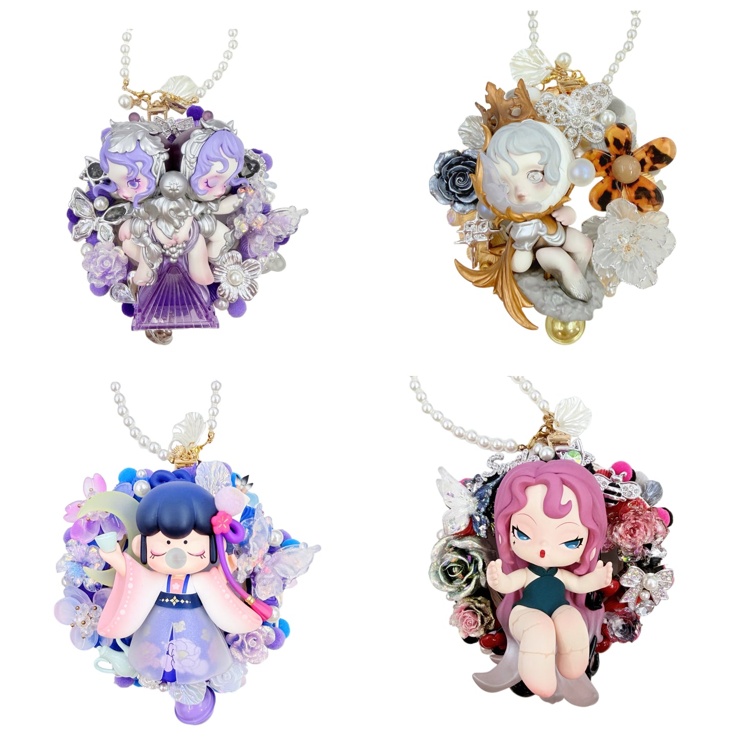 【20% OFF ONLY】Handmade Rattan Ring Car Mirror Pendant With Cream Glue, Doll DIY – Kosbling Handmade Blind Bag