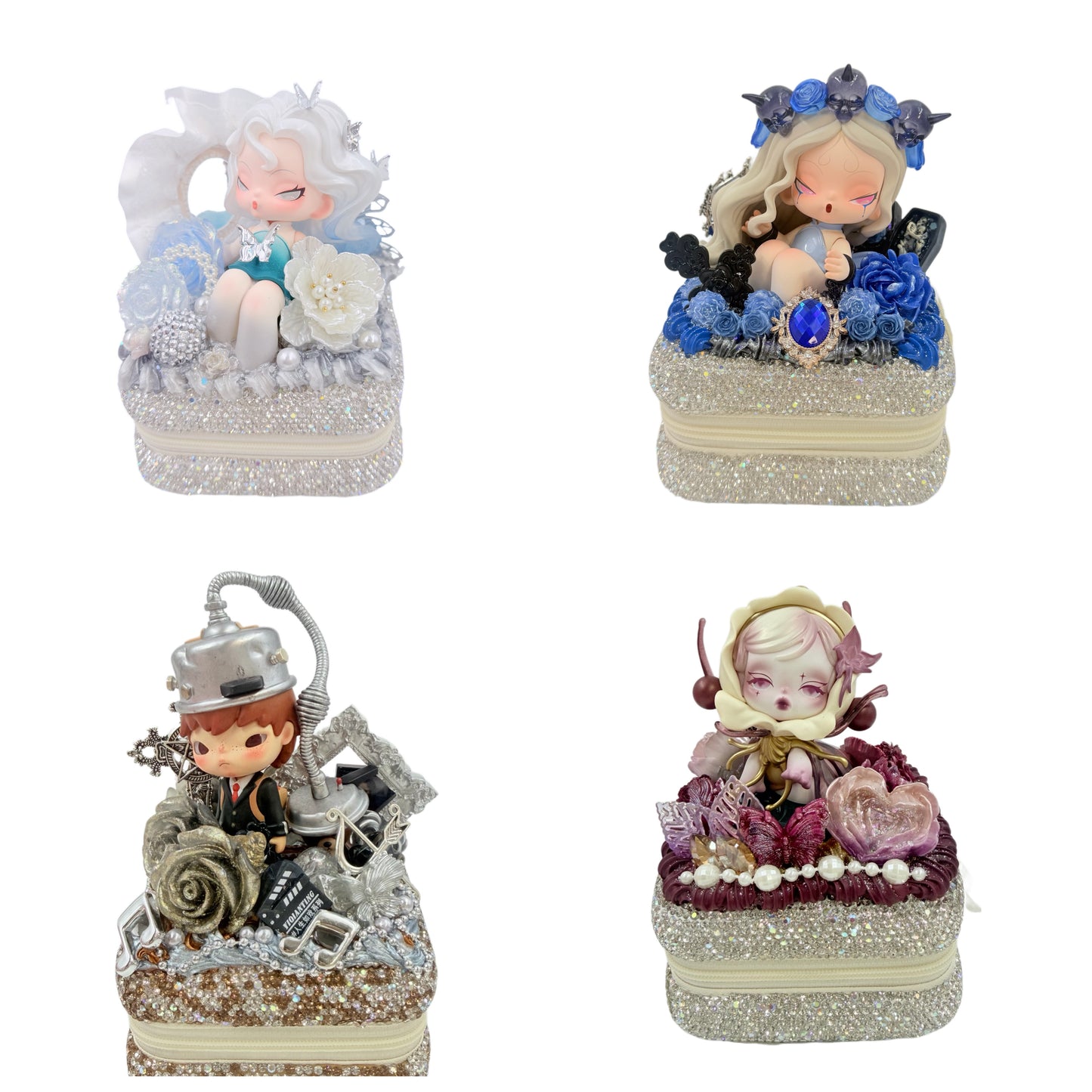 【20%OFF ONLY】Handmade Diamond Jewelry Box with Cream Glue, Doll DIY-Kosbling Blind Bag