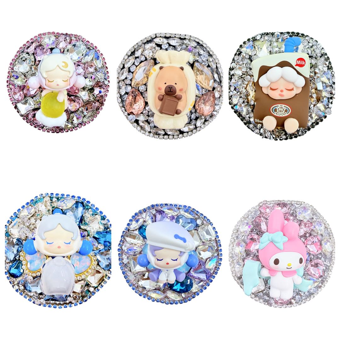 【20%OFF ONLY】Magsafe Magnetic Phone Holder with Makeup Mirror With Diamond Cream Glue, Doll DIY-Kosbling Blind Bag