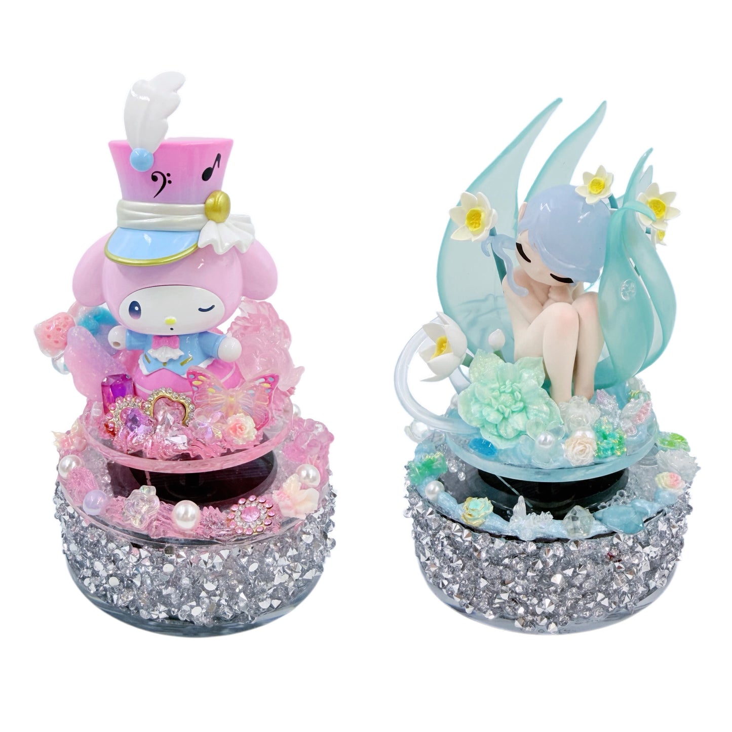 【20%OFF ONLY】Handmade Solar-powered Rotating Aromatherapy Ornament With Diamond Cream Glue, Doll DIY-Kosbling Blind Bag