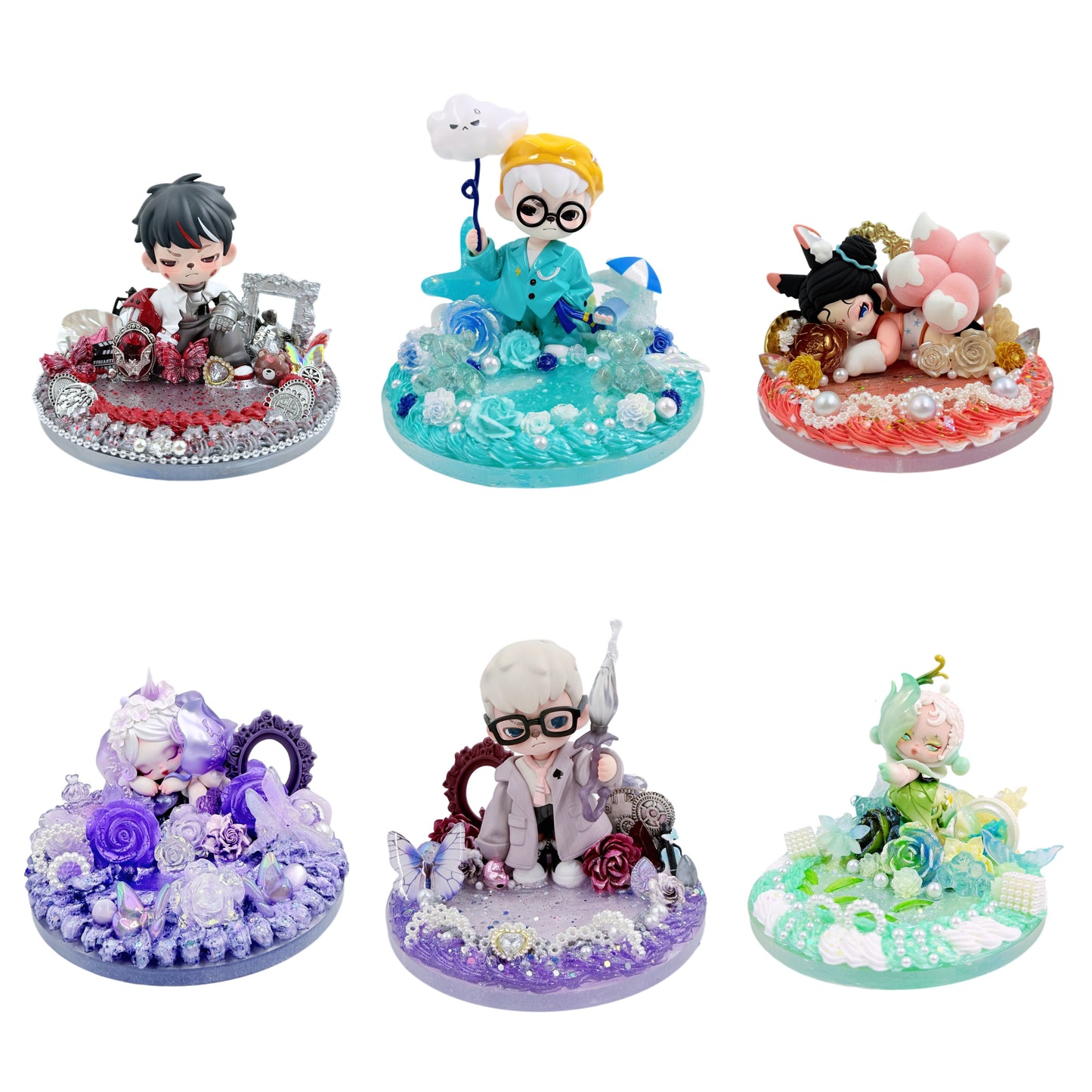【20% OFF ONLY LIVESTREAM】Handmade Round Phone Stand with Cream Glue - Kosbling Blind Bag