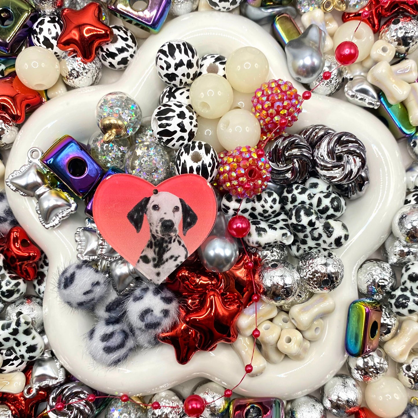 16mm Keychain/Pen Making DIY Beads Mix – 16/20mm Silicone, Resin & Acrylic Beads