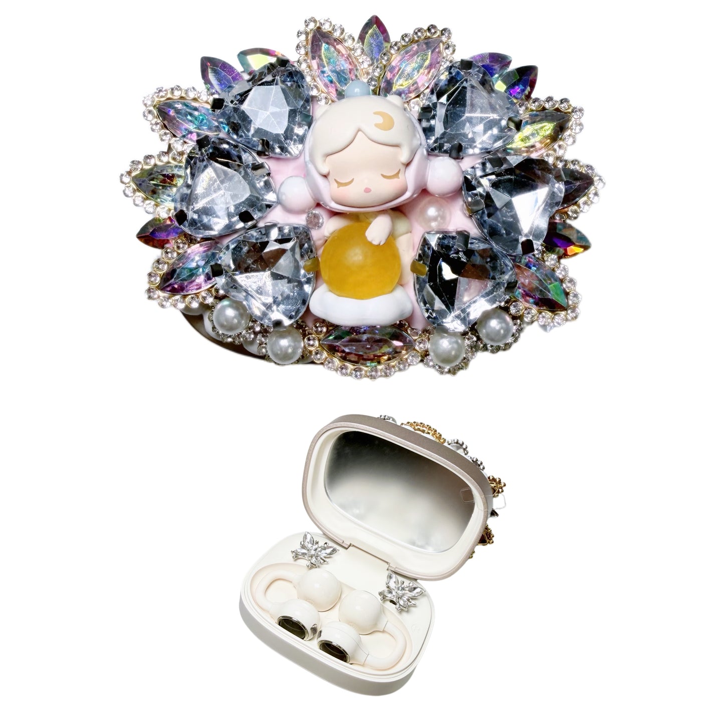 【20% OFF ONLY】Handmade Bluetooth Earphones With Cream Glue, Doll IY Kosbling Handmade Blind Bag