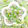 Jewelry Making Beads Mix for DIY Jewelry & Crafts – 8/10/12mm Glass, Resin & Metal Beads