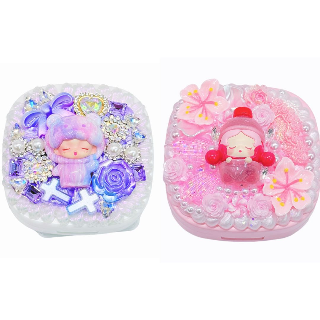 【20% OFF ONLY】Headmade Mini Portable Contact Lens Case  With Cream Glue - Kosbling Handmade Blind Bag
