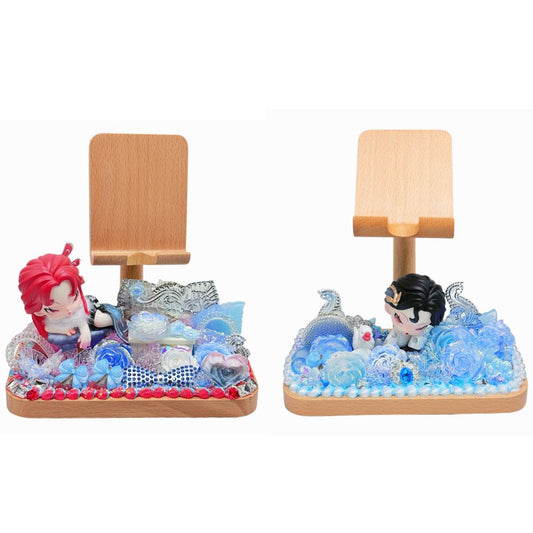 【20%OFF ONLY】Handmade Wooden Cell Phone Stand with Cream Glue Blind Bag - Kosbling Doll DIY