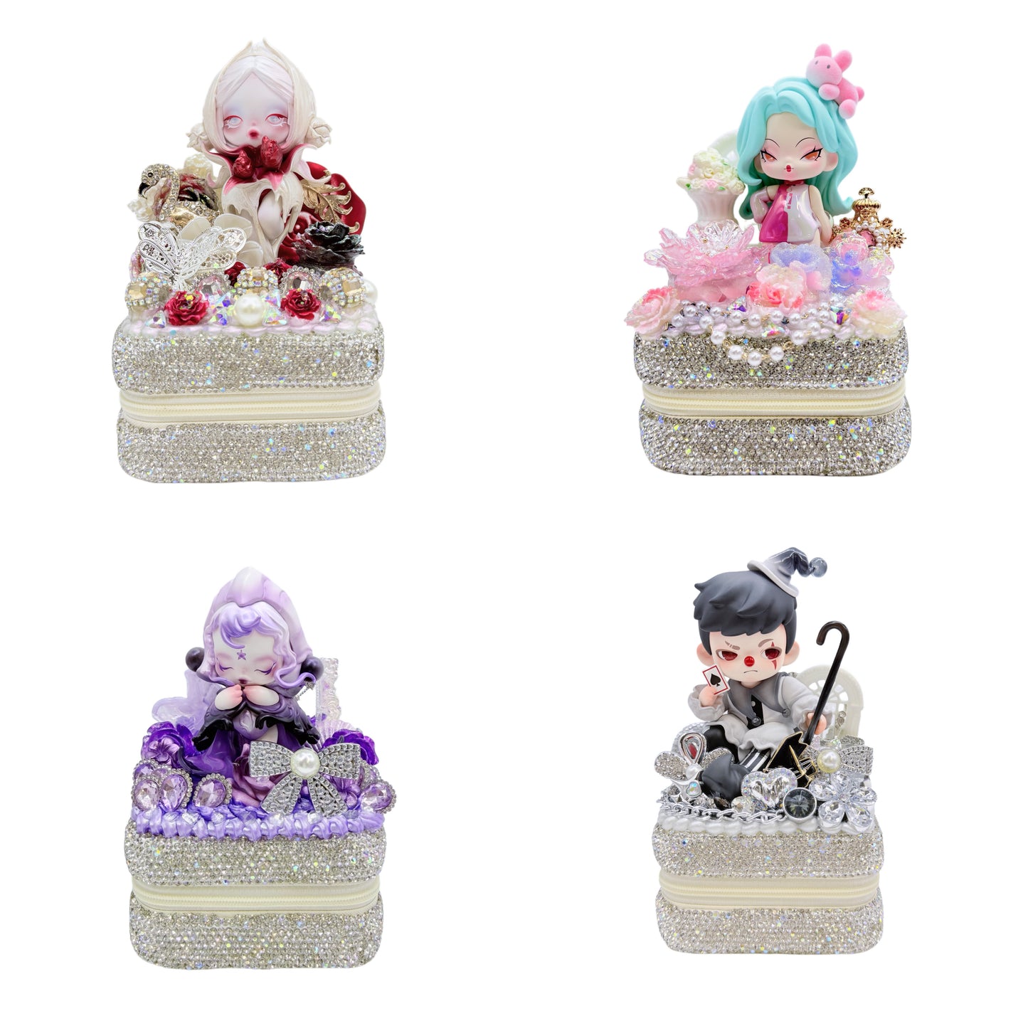 【20%OFF ONLY】Handmade Diamond Jewelry Box with Cream Glue, Doll DIY-Kosbling Blind Bag