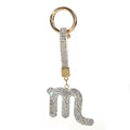 12 Constellation Diamond Bag Pendant Keychain