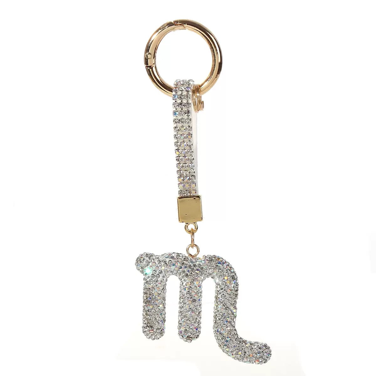 12 Constellation Diamond Bag Pendant Keychain