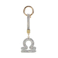 12 Constellation Diamond Bag Pendant Keychain