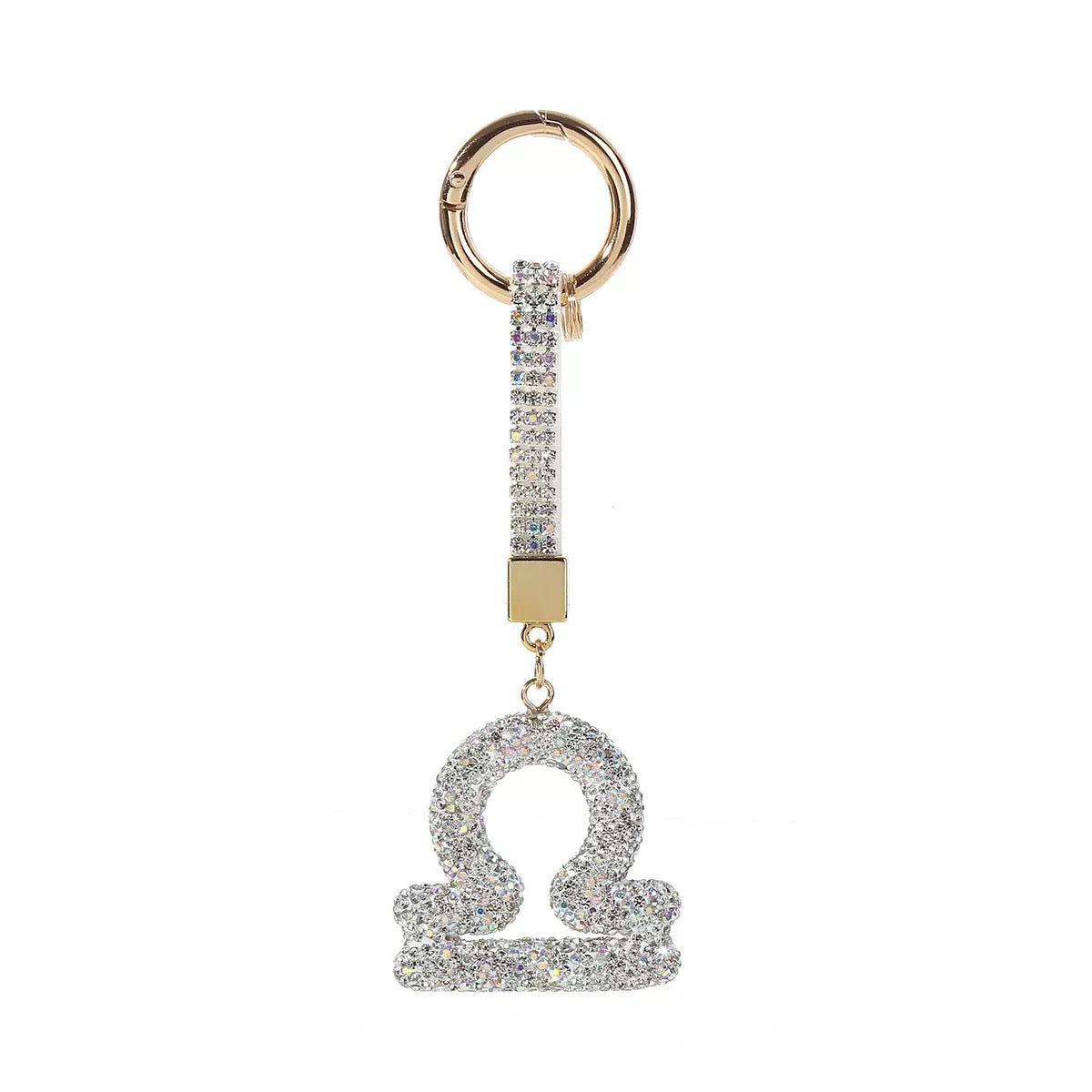 12 Constellation Diamond Bag Pendant Keychain
