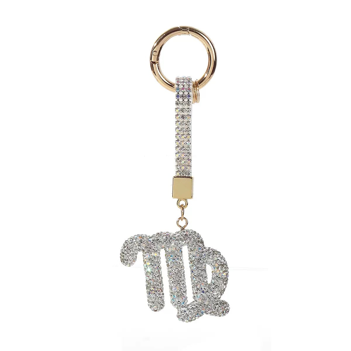12 Constellation Diamond Bag Pendant Keychain