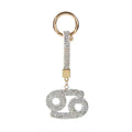 12 Constellation Diamond Bag Pendant Keychain