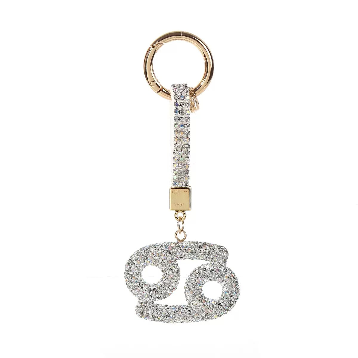 12 Constellation Diamond Bag Pendant Keychain