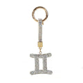 12 Constellation Diamond Bag Pendant Keychain