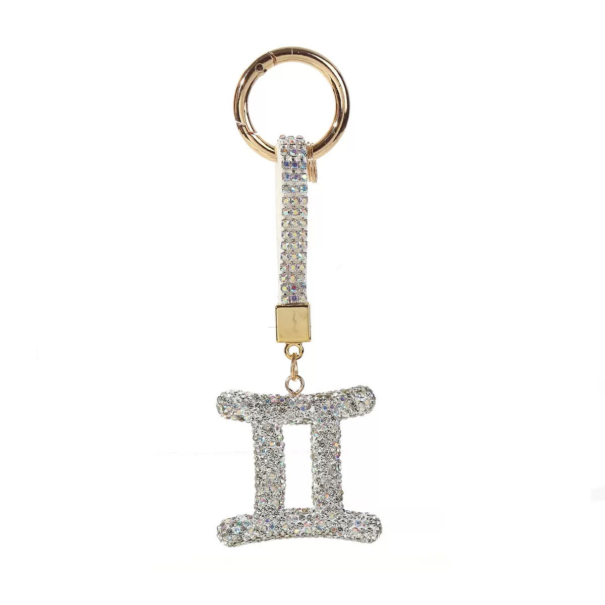 12 Constellation Diamond Bag Pendant Keychain