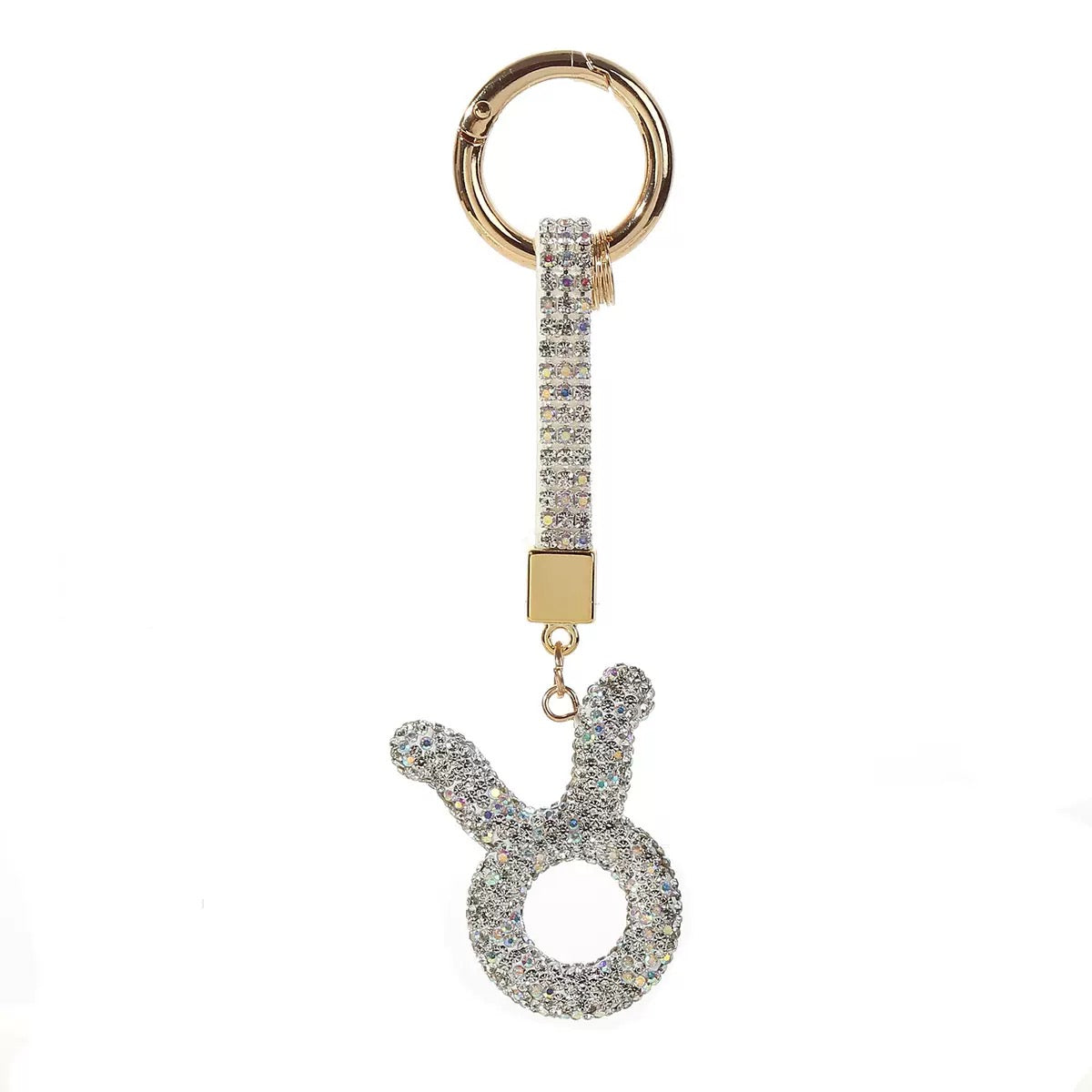 12 Constellation Diamond Bag Pendant Keychain