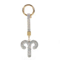 12 Constellation Diamond Bag Pendant Keychain