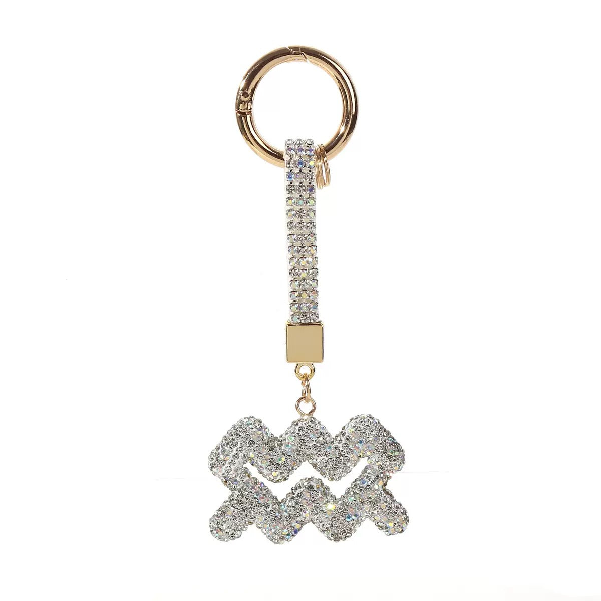 12 Constellation Diamond Bag Pendant Keychain